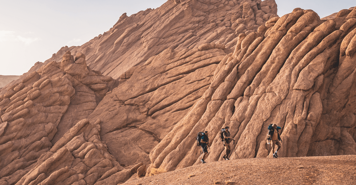 تسلق قمة في ورزازات